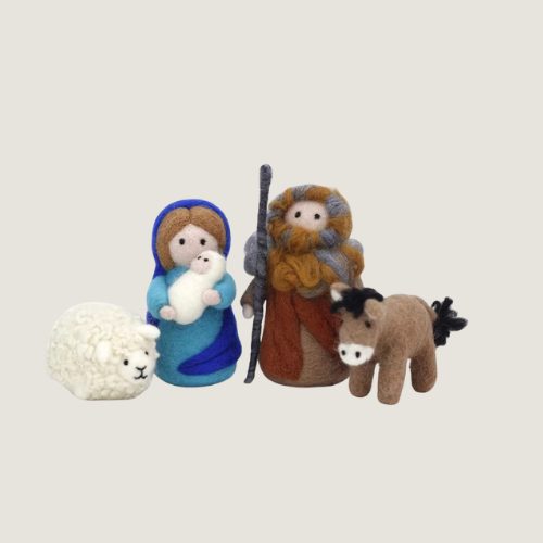 Nativity Hanging Felt Ornaments - Set of 4