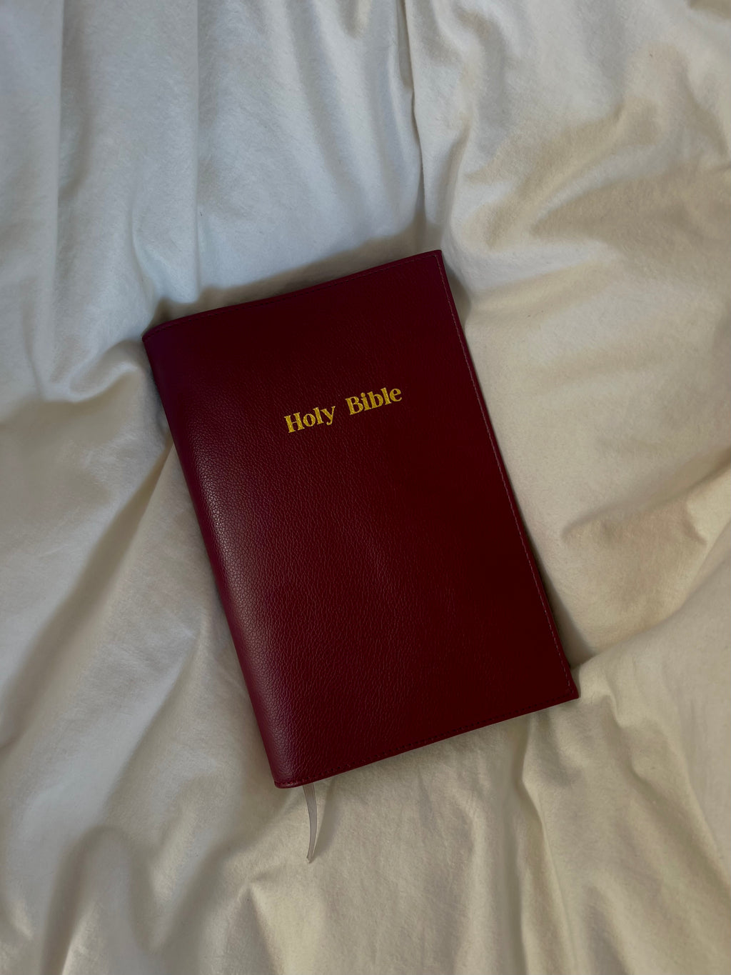 Cherry Wine Leather Bible Cover