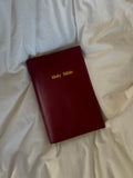 Cherry Wine Leather Bible Cover