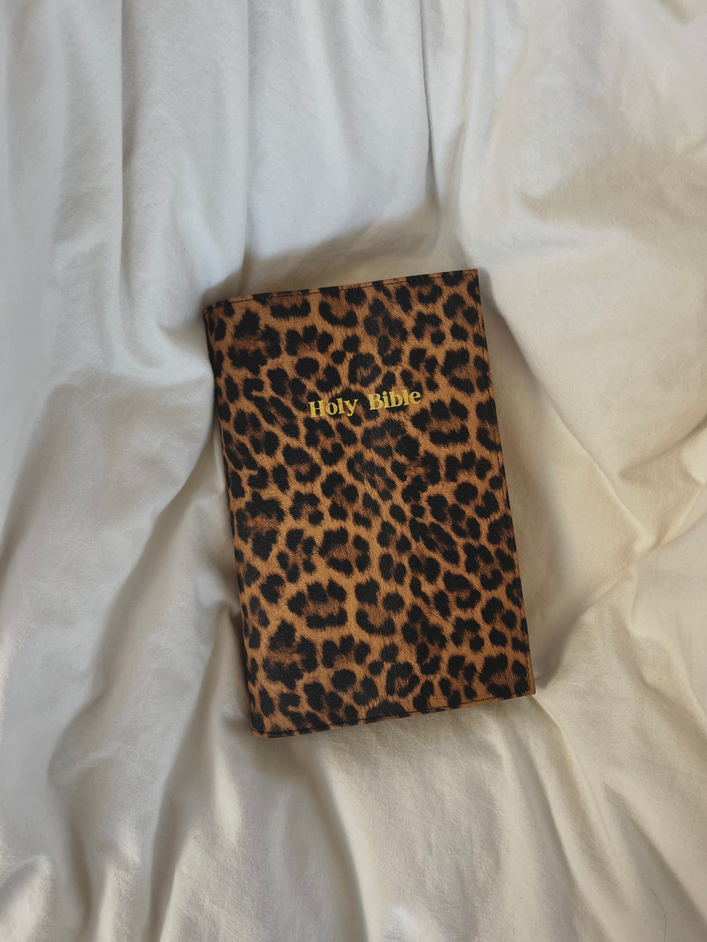 Leather Leopard Bible Cover